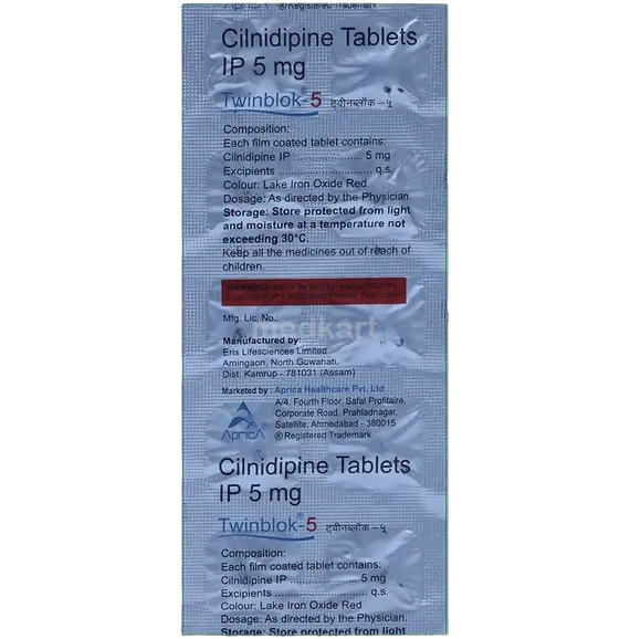 twinblok 5mg tablet 10's